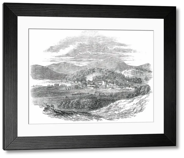 Framed Print : Opening of the Whitehaven and Furness Junction Railway - Broughton, 1850. Creator: Unknown Framed Print : Opening of the Whitehaven and Furness Junction Railway - Broughton, 1850. Creator: Unknown