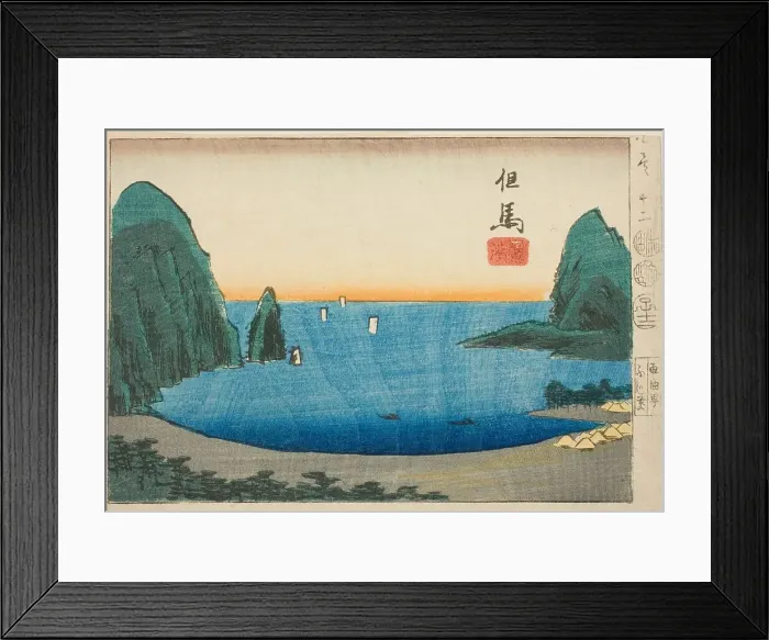 Framed Print : Takanohama in Tajima, section of sheet no. 12 from the series Cutout Pictures of the... 1852. Creator: Ando Hiroshige. Takanohama in Tajima, section of sheet no. 12 from the series Cutout Pictures of the... 1852. Creator: Ando Hiroshige Framed Print : Takanohama in Tajima, section of sheet no. 12 from the series Cutout Pictures of the... 1852. Creator: Ando Hiroshige. Takanohama in Tajima, section of sheet no. 12 from the series Cutout Pictures of the... 1852. Creator: Ando Hiroshige