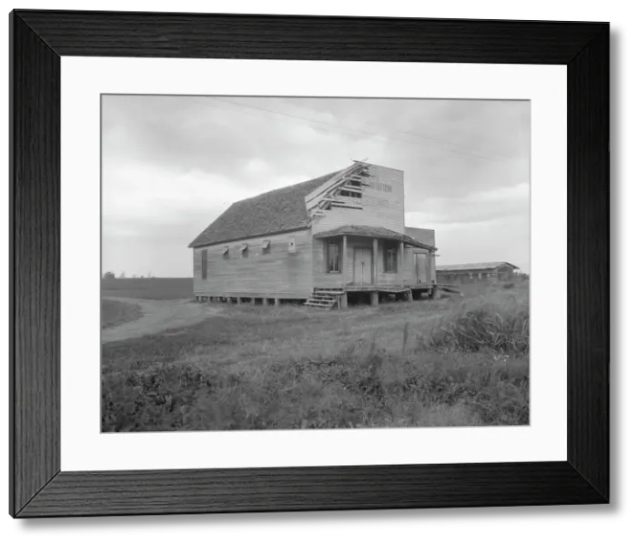 Framed Print : Commissary of the Gold Dust Plantation near Clarksdale, Mississippi, 1937. Creator: Dorothea Lange Framed Print : Commissary of the Gold Dust Plantation near Clarksdale, Mississippi, 1937. Creator: Dorothea Lange
