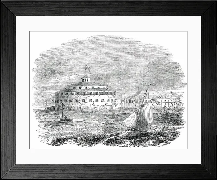 Framed Print : Castle Garden, New York, 1850. Creator: Unknown Framed Print : Castle Garden, New York, 1850. Creator: Unknown