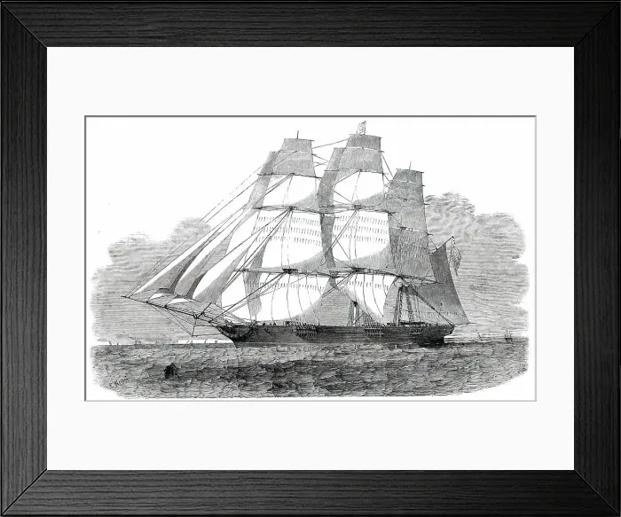 Framed Print : The Ship Oriental, of New York, 1850. Creator: Unknown. The Ship Oriental, of New York, 1850. Creator: Unknown Framed Print : The Ship Oriental, of New York, 1850. Creator: Unknown. The Ship Oriental, of New York, 1850. Creator: Unknown