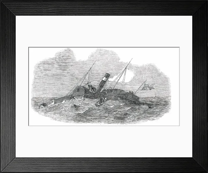 Framed Print : Wreck of the Superb Steamer, 1850. Creator: Unknown. Wreck of the Superb Steamer, 1850. Creator: Unknown Framed Print : Wreck of the Superb Steamer, 1850. Creator: Unknown. Wreck of the Superb Steamer, 1850. Creator: Unknown