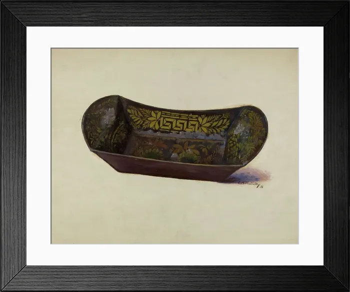 Framed Print : Bread or Apple Tray, 1936. Creator: Eugene Shellady Framed Print : Bread or Apple Tray, 1936. Creator: Eugene Shellady