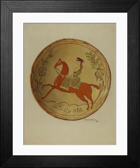 Framed Print : Pie Plate, 1937. Creator: Eugene Shellady Framed Print : Pie Plate, 1937. Creator: Eugene Shellady