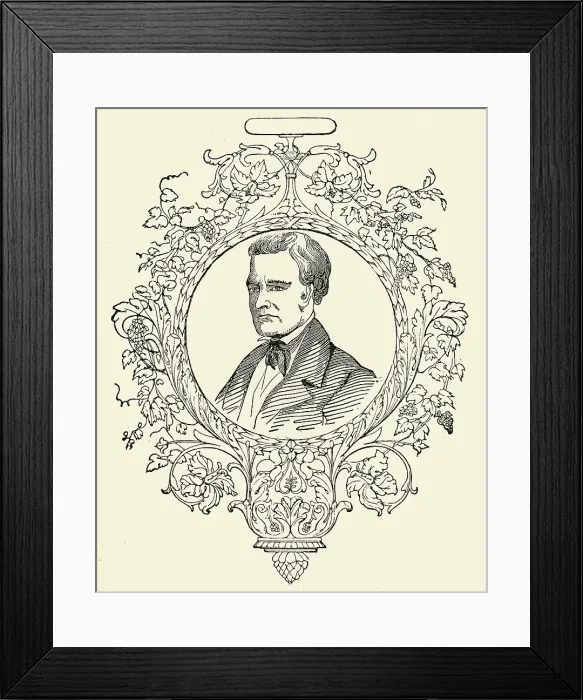 Framed Print : Hon. W. L. Marcy, Secretary of War, 1849. Creator: Unknown