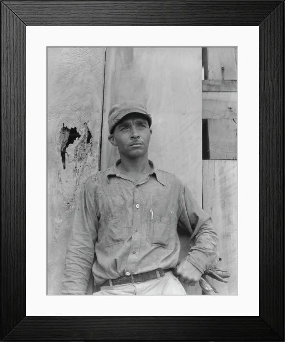 Framed Print : Member of the Delta cooperative farm, Hillhouse, Mississippi, 1937. Creator: Dorothea Lange Framed Print : Member of the Delta cooperative farm, Hillhouse, Mississippi, 1937. Creator: Dorothea Lange