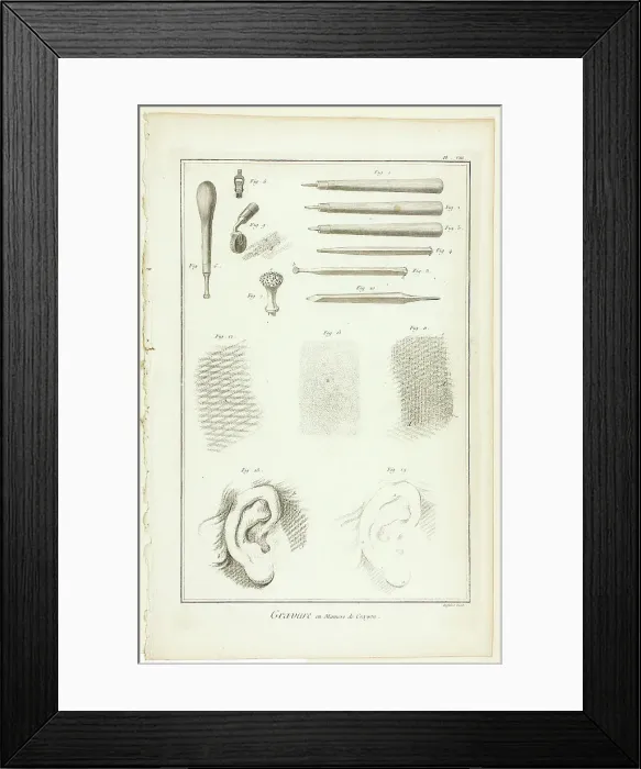Framed Print : Crayon-Manner Engraving, from Encyclopédie, 1762 / 77. Creator: A. J. Defehrt Framed Print : Crayon-Manner Engraving, from Encyclopédie, 1762 / 77. Creator: A. J. Defehrt