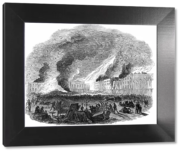 The Fourth Great Fire at San Francisco, 1850. Creator: Unknown