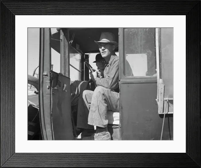Framed Print : Carrot pullers from Texas in California, 1937. Creator: Dorothea Lange Framed Print : Carrot pullers from Texas in California, 1937. Creator: Dorothea Lange