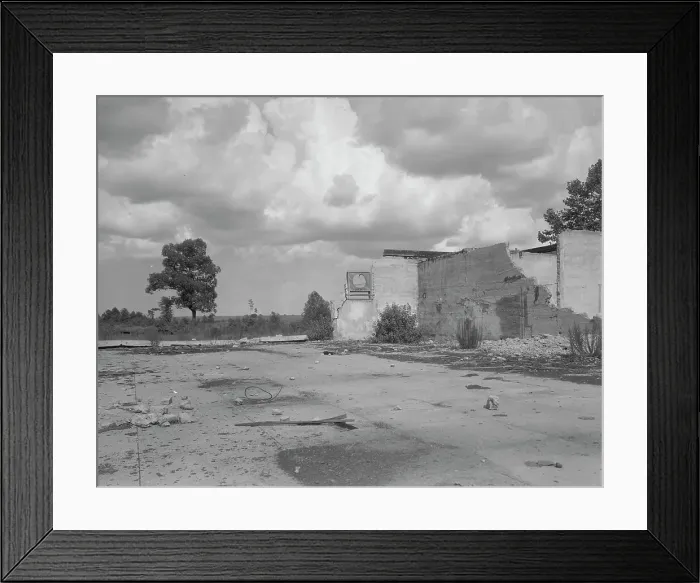 Framed Print : This was a bank at Fullerton, Louisiana, 1937. Creator: Dorothea Lange Framed Print : This was a bank at Fullerton, Louisiana, 1937. Creator: Dorothea Lange