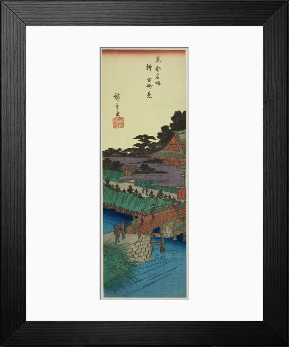Framed Print : Myoken Temple in Yanagishima (Yanagishima Myoken), from the series Famous Places... c. 1837 / 38. Creator: Ando Hiroshige. Myoken Temple in Yanagishima (Yanagishima Myoken), from the series Famous Places... c. 1837 / 38. Creator: Ando Hiroshige Framed Print : Myoken Temple in Yanagishima (Yanagishima Myoken), from the series Famous Places... c. 1837 / 38. Creator: Ando Hiroshige. Myoken Temple in Yanagishima (Yanagishima Myoken), from the series Famous Places... c. 1837 / 38. Creator: Ando Hiroshige