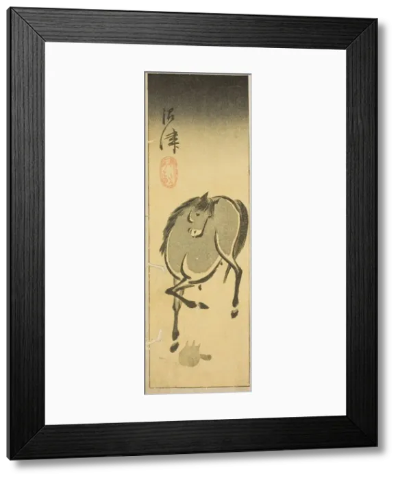Framed Print : Numazu, section of sheet no. 3 from the series Cutout Pictures of the Tokaido... c. 1848 / 52. Creator: Ando Hiroshige. Numazu, section of sheet no. 3 from the series Cutout Pictures of the Tokaido... c. 1848 / 52 Framed Print : Numazu, section of sheet no. 3 from the series Cutout Pictures of the Tokaido... c. 1848 / 52. Creator: Ando Hiroshige. Numazu, section of sheet no. 3 from the series Cutout Pictures of the Tokaido... c. 1848 / 52