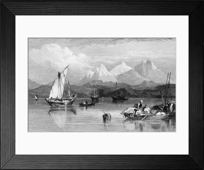 Framed Print : El Wuish, - Red Sea, 1834. Creator: Clarkson Stanfield Framed Print : El Wuish, - Red Sea, 1834. Creator: Clarkson Stanfield