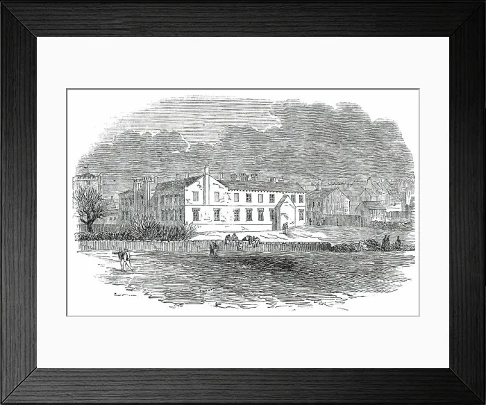 Framed Print : Opening of the Whitehaven and Furness Junction Railway - St. Bees College, 1850. Creator: Unknown Framed Print : Opening of the Whitehaven and Furness Junction Railway - St. Bees College, 1850. Creator: Unknown
