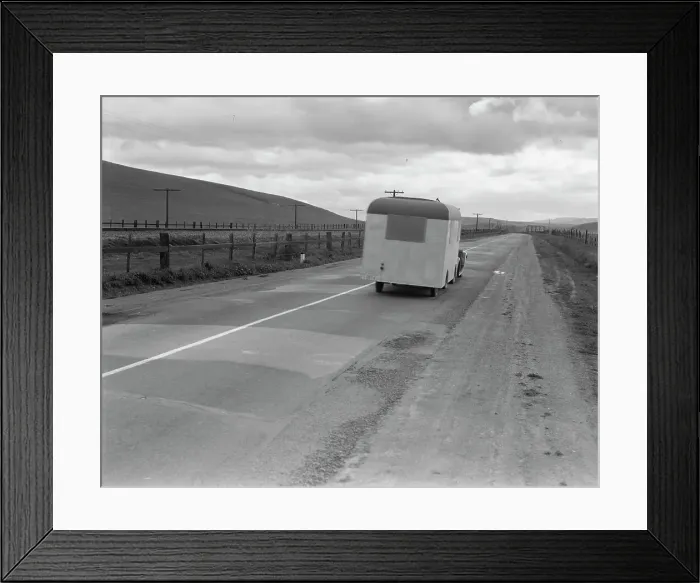 Framed Print : Note on mobile housing - Car and homemade trailer on U.S. 101 near King City, 1936. Creator: Dorothea Lange. Note on mobile housing - Car and homemade trailer on U.S. 101 near King City, 1936. Creator: Dorothea Lange Framed Print : Note on mobile housing - Car and homemade trailer on U.S. 101 near King City, 1936. Creator: Dorothea Lange. Note on mobile housing - Car and homemade trailer on U.S. 101 near King City, 1936. Creator: Dorothea Lange