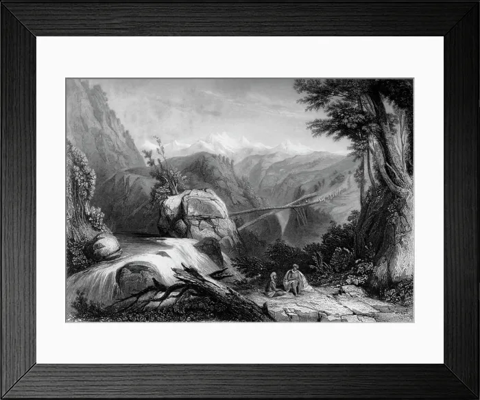 Framed Print : View near Deobun, 1845. Creator: Thomas Shotter Boys