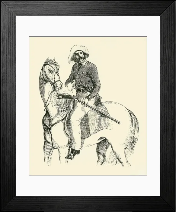 Framed Print : A Texas Ranger, 1849. Creator: Unknown Framed Print : A Texas Ranger, 1849. Creator: Unknown