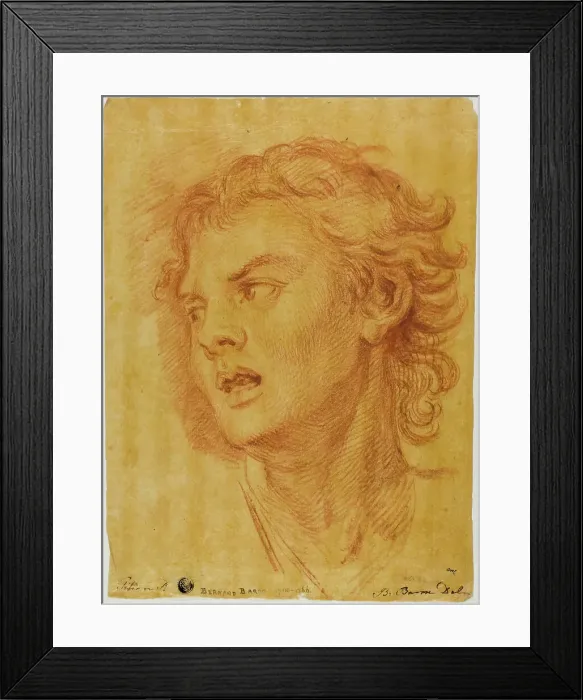 Framed Print : Head of a Hunter, n.d. Creator: Bernard Baron Framed Print : Head of a Hunter, n.d. Creator: Bernard Baron