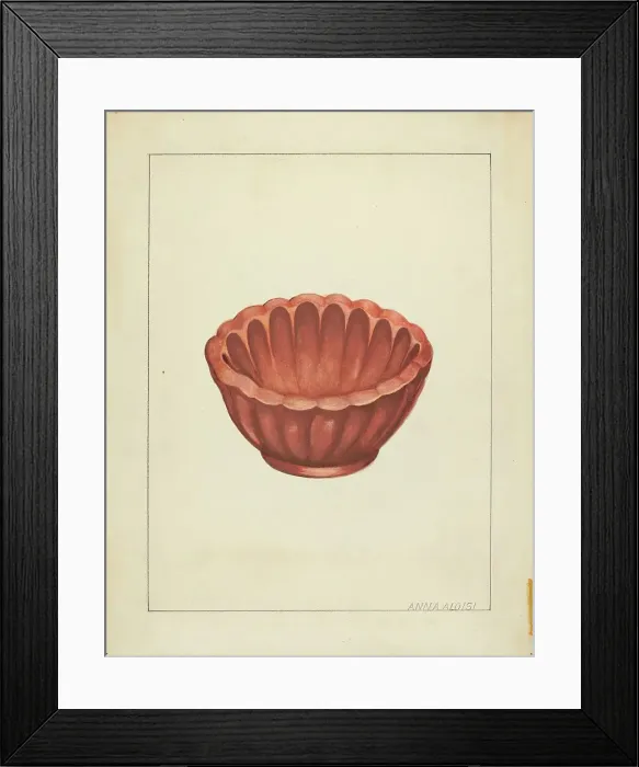 Framed Print : Jelly Mold, c. 1939. Creator: Anna Aloisi Framed Print : Jelly Mold, c. 1939. Creator: Anna Aloisi