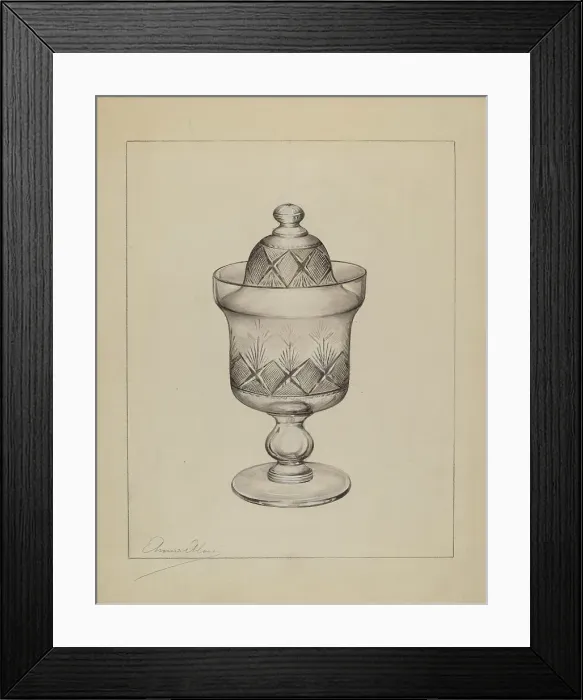 Framed Print : Sugar Bowl with Cover, c. 1937. Creator: Anna Aloisi Framed Print : Sugar Bowl with Cover, c. 1937. Creator: Anna Aloisi