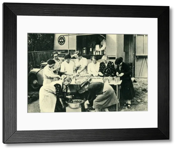 Framed Print : A Mobile Canning Van Given By the U.S.A. 1943. Creator: Unknown Framed Print : A Mobile Canning Van Given By the U.S.A. 1943. Creator: Unknown