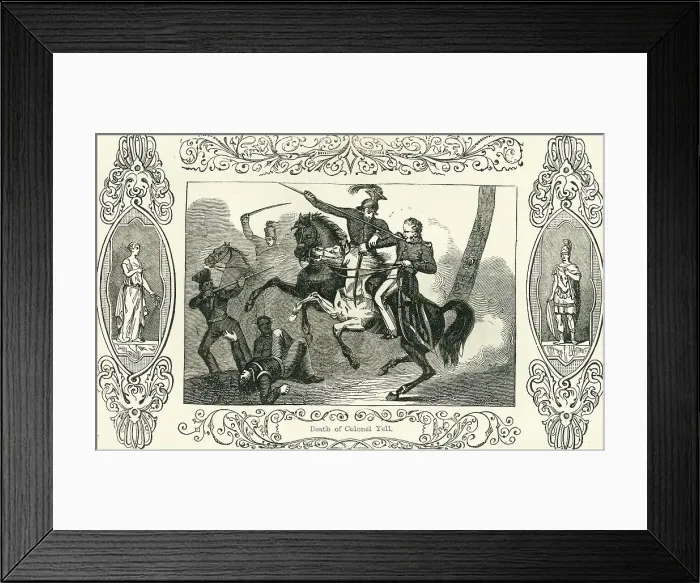 Framed Print : Death of Colonel Yell, 1849. Creator: Unknown Framed Print : Death of Colonel Yell, 1849. Creator: Unknown