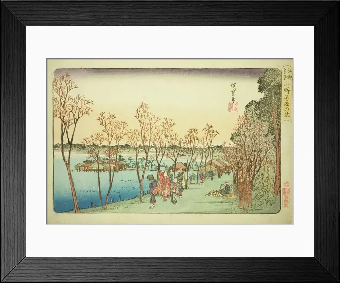 Framed Print : Shinobazu Pond at Ueno (Ueno Shinobazu no ike), from the series Famous Places in... c.1832 / 34. Creator: Ando Hiroshige. Shinobazu Pond at Ueno (Ueno Shinobazu no ike), from the series Famous Places in... c.1832 / 34. Creator: Ando Hiroshige Framed Print : Shinobazu Pond at Ueno (Ueno Shinobazu no ike), from the series Famous Places in... c.1832 / 34. Creator: Ando Hiroshige. Shinobazu Pond at Ueno (Ueno Shinobazu no ike), from the series Famous Places in... c.1832 / 34. Creator: Ando Hiroshige