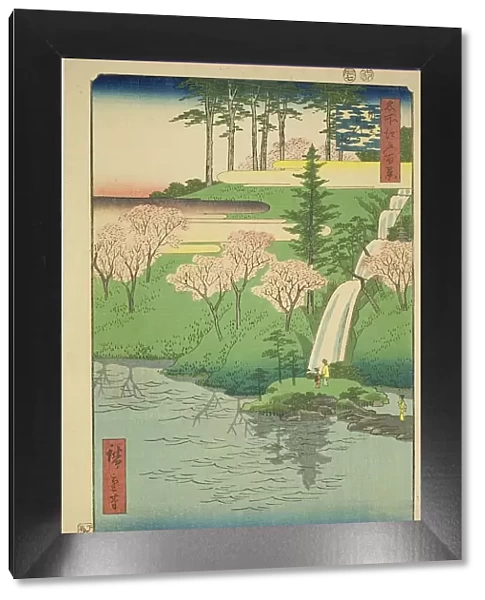 Chiyogaike Pond, Meguro (Meguro Chiyogaike), from the series 'One Hundred Famous... 1856. Creator: Ando Hiroshige. Chiyogaike Pond, Meguro (Meguro Chiyogaike), from the series 'One Hundred Famous... 1856. Creator: Ando Hiroshige