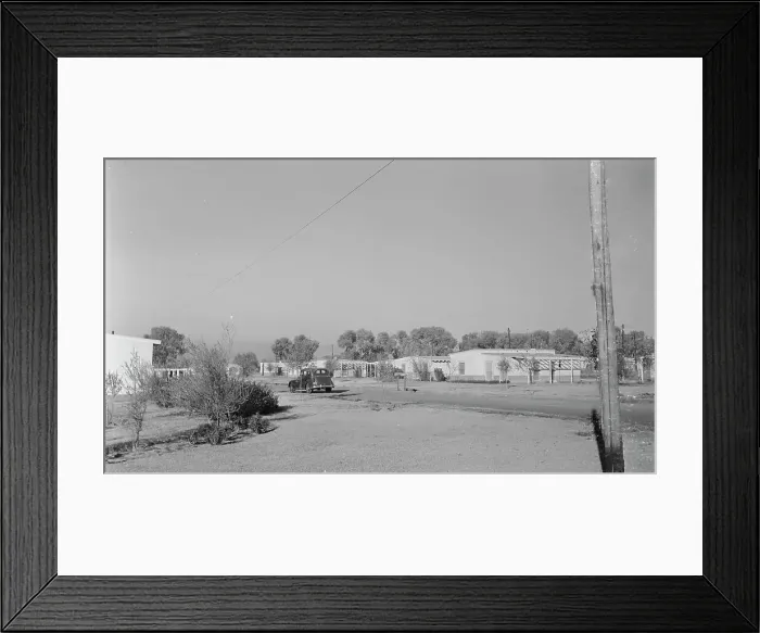 Framed Print : Farmworkers homes, Glendale, Arizona, 1936. Creator: Dorothea Lange Framed Print : Farmworkers homes, Glendale, Arizona, 1936. Creator: Dorothea Lange