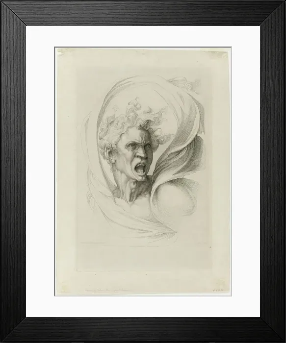 Framed Print : Evil, published September 2, 1816. Creator: William Sharp Framed Print : Evil, published September 2, 1816. Creator: William Sharp