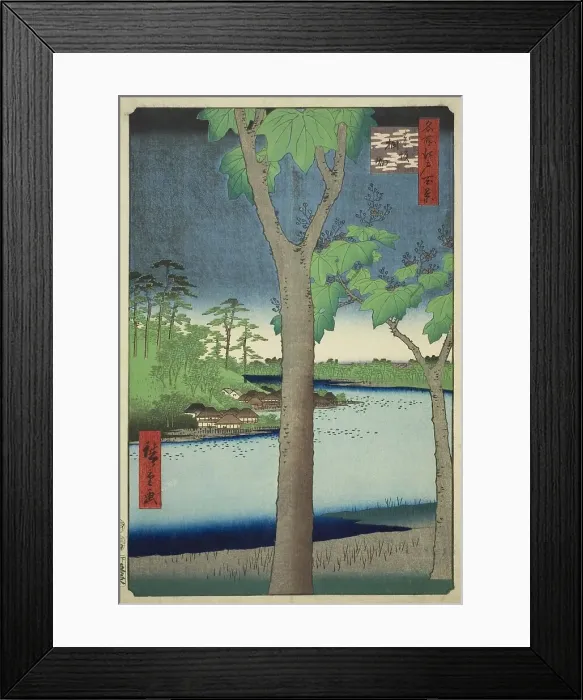 Framed Print : The Paulownia Grove at Akasaka (Akasaka Kiribatake), from the series One Hundred... 1856. Creator: Ando Hiroshige. The Paulownia Grove at Akasaka (Akasaka Kiribatake), from the series One Hundred... 1856. Creator: Ando Hiroshige Framed Print : The Paulownia Grove at Akasaka (Akasaka Kiribatake), from the series One Hundred... 1856. Creator: Ando Hiroshige. The Paulownia Grove at Akasaka (Akasaka Kiribatake), from the series One Hundred... 1856. Creator: Ando Hiroshige
