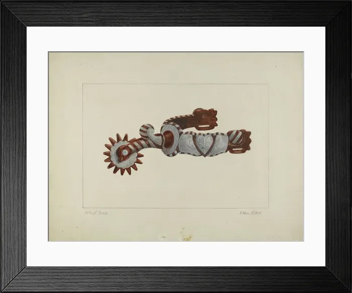 Framed Print : Spur, 1935 / 1942. Creator: Eldon Allen Framed Print : Spur, 1935 / 1942. Creator: Eldon Allen
