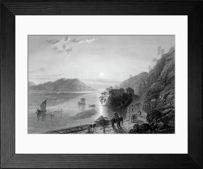 Framed Print : The Ganges entering the Plains near Hurdwar, 1845. Creator: Anthony Vandyke Copley Fielding Framed Print : The Ganges entering the Plains near Hurdwar, 1845. Creator: Anthony Vandyke Copley Fielding