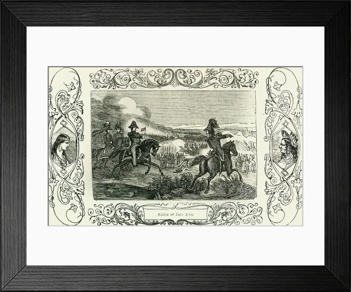 Framed Print : Battle of Palo Alto, 1849. Creator: Unknown Framed Print : Battle of Palo Alto, 1849. Creator: Unknown