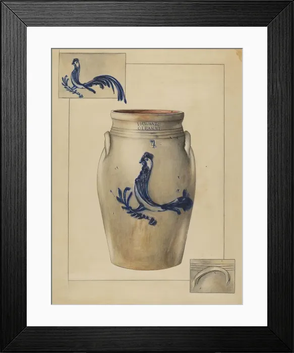 Framed Print : Crock, c. 1936. Creator: Anna Aloisi Framed Print : Crock, c. 1936. Creator: Anna Aloisi