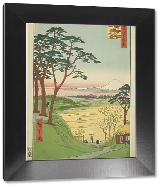 Old Man's Teahouse, Meguro (Meguro Jijigachaya), from the series 'One Hundred... 1857. Creator: Ando Hiroshige. Old Man's Teahouse, Meguro (Meguro Jijigachaya), from the series 'One Hundred... 1857. Creator: Ando Hiroshige
