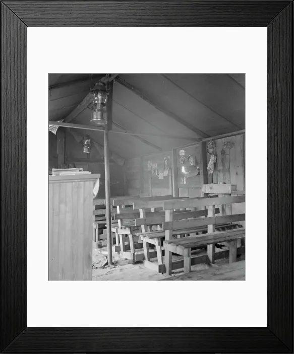 Framed Print : Assembly of God in tent by the roadside, Cache County, Oklahoma, 1937. Creator: Dorothea Lange Framed Print : Assembly of God in tent by the roadside, Cache County, Oklahoma, 1937. Creator: Dorothea Lange