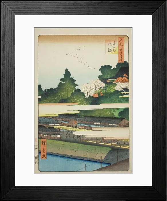 Framed Print : Ichigaya Hachiman Shrine (Ichigaya Hachiman), from the series “One Hundred Famous... 1858. Creator: Ando Hiroshige Framed Print : Ichigaya Hachiman Shrine (Ichigaya Hachiman), from the series “One Hundred Famous... 1858. Creator: Ando Hiroshige