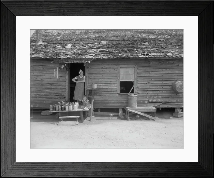 Framed Print : Wife and child of sharecropper near Gaffney, South Carolina, 1937. Creator: Dorothea Lange Framed Print : Wife and child of sharecropper near Gaffney, South Carolina, 1937. Creator: Dorothea Lange