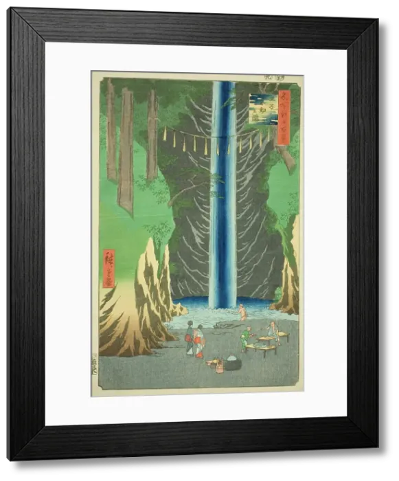 Framed Print : Fudo Falls at Oji (Oji Fudo no taki), from the series One Hundred Famous Views... 1857. Creator: Ando Hiroshige. Fudo Falls at Oji (Oji Fudo no taki), from the series One Hundred Famous Views... 1857. Creator: Ando Hiroshige Framed Print : Fudo Falls at Oji (Oji Fudo no taki), from the series One Hundred Famous Views... 1857. Creator: Ando Hiroshige. Fudo Falls at Oji (Oji Fudo no taki), from the series One Hundred Famous Views... 1857. Creator: Ando Hiroshige