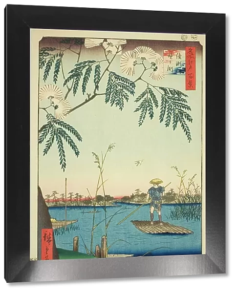 Ayase River and Kanegafuchi (Ayasegawa Kanegafuchi), from the series 'One Hundred... 1857. Creator: Ando Hiroshige. Ayase River and Kanegafuchi (Ayasegawa Kanegafuchi), from the series 'One Hundred... 1857. Creator: Ando Hiroshige