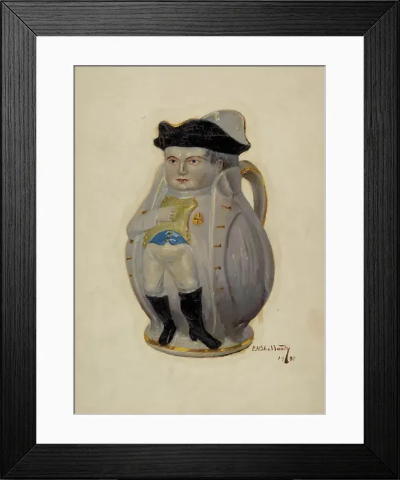 Framed Print : Napoleon Toby Jug, c. 1937. Creator: Eugene Shellady Framed Print : Napoleon Toby Jug, c. 1937. Creator: Eugene Shellady