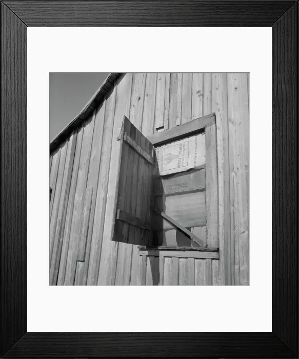 Framed Print : Cotton laborer's house, Louisiana, 1937. Creator: Dorothea Lange Framed Print : Cotton laborer's house, Louisiana, 1937. Creator: Dorothea Lange
