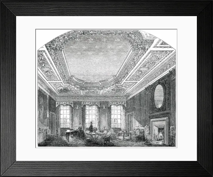 Framed Print : Her Majesty's Apartment at Holyrood, 1850. Creator: Unknown Framed Print : Her Majesty's Apartment at Holyrood, 1850. Creator: Unknown
