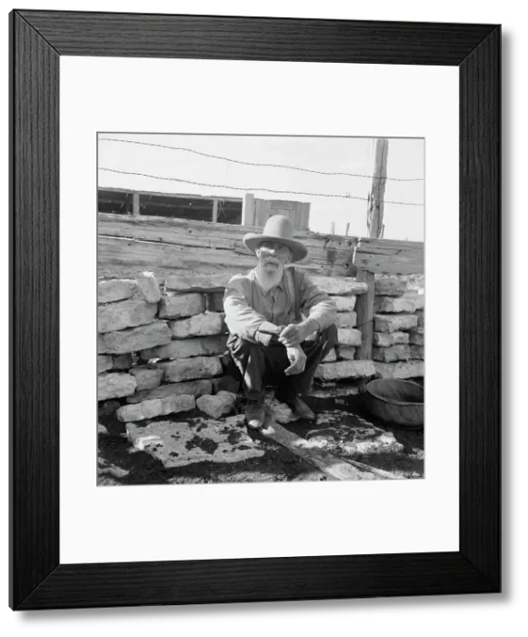 Framed Print : Native Texas tenant farmer, Near Goodliet, Texas, 1938. Creator: Dorothea Lange Framed Print : Native Texas tenant farmer, Near Goodliet, Texas, 1938. Creator: Dorothea Lange