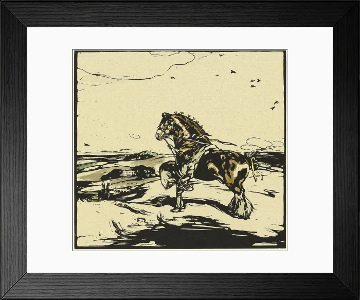 Framed Print : The Shire Horse, n.d. Creator: William Nicholson Framed Print : The Shire Horse, n.d. Creator: William Nicholson