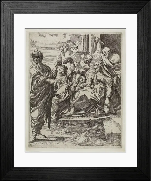 Framed Print : Adoration of the Magi, n.d. Creator: Sisto Badalocchio Framed Print : Adoration of the Magi, n.d. Creator: Sisto Badalocchio