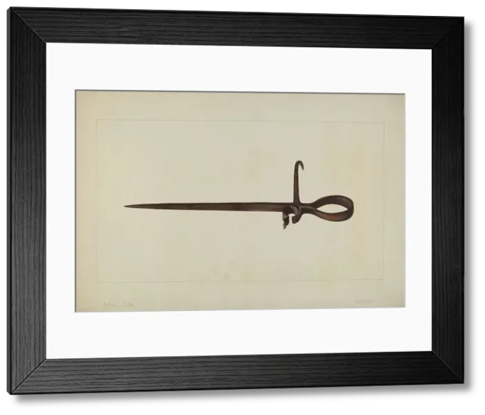 Framed Print : Candle Holder, c. 1938. Creator: Eldon Allen Framed Print : Candle Holder, c. 1938. Creator: Eldon Allen