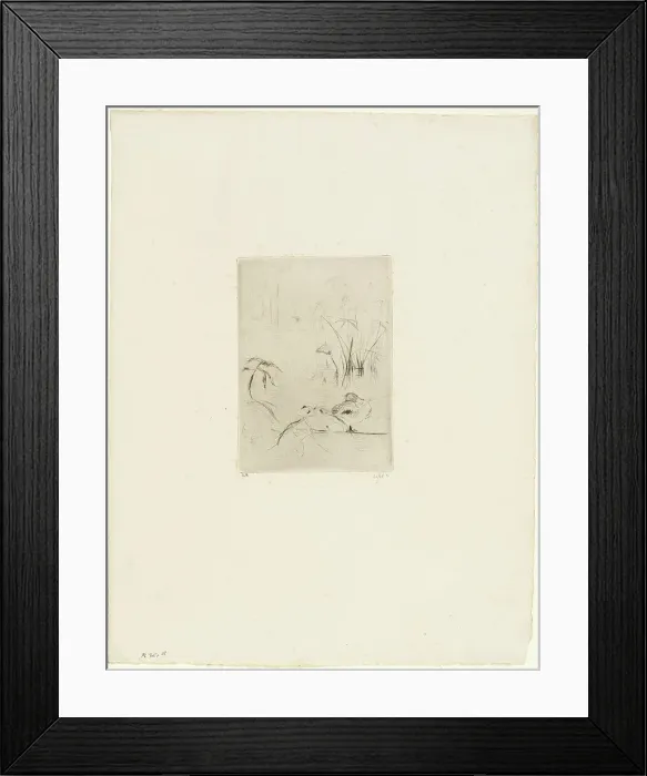Framed Print : The Duck, 1889. Creator: Berthe Morisot Framed Print : The Duck, 1889. Creator: Berthe Morisot
