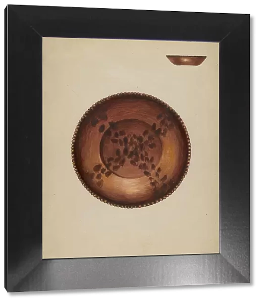 Pie Plate, 1936. Creator: Anna Aloisi